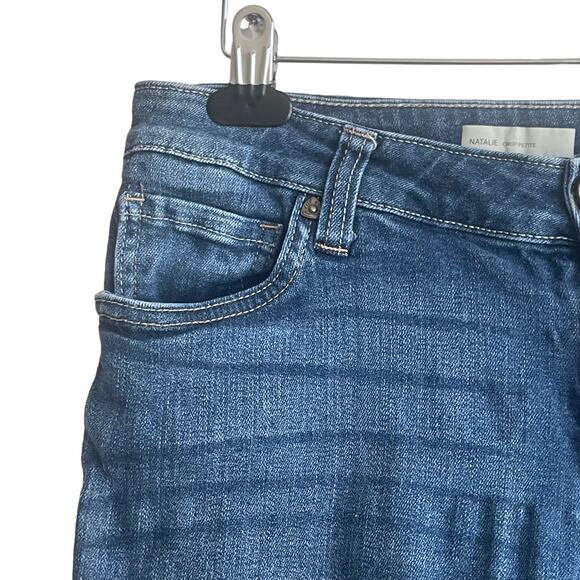 Kut From The Kloth Jeans Women Natalie 12 Petite Blue Cropped Cotton Comfort - Picture 8 of 13